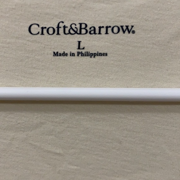 Croft & Barrow Size L top with eyelets & lining - Picture 3 of 5